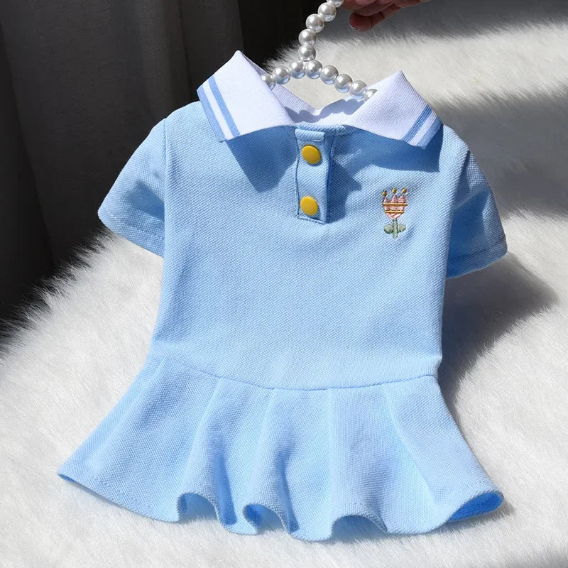 Cute Cotton Dog Dress