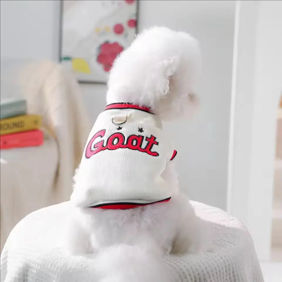 Dog Cat Pet Clothes Sports Jersey Cute Traction Vest Comfortable Warm Going Out Clothing