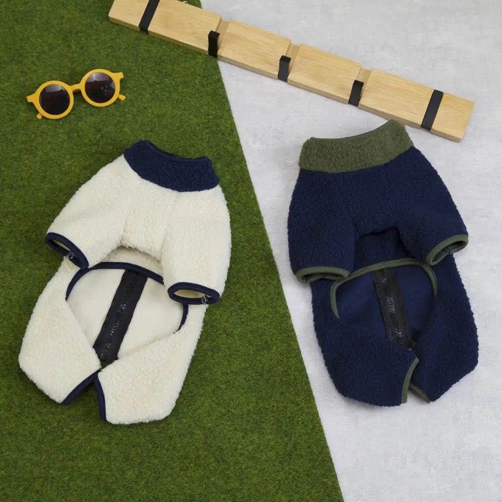 Soft Zipper Pet Outfit for Autumn & Winter