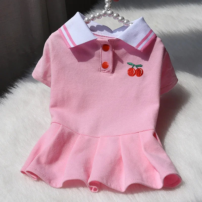 Cute Cotton Dog Dress