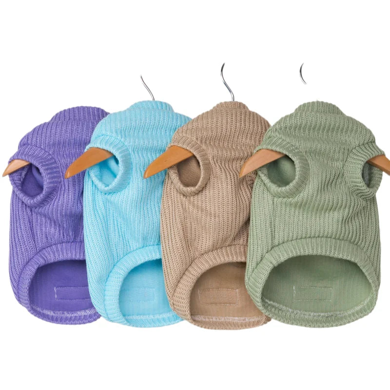 Dog Sweater For Small Medium Dogs Winter Warm Dog Clothes Print Pet Clothing Puppy Cat Sweaters Vest Chihuahua Yorkie Customes