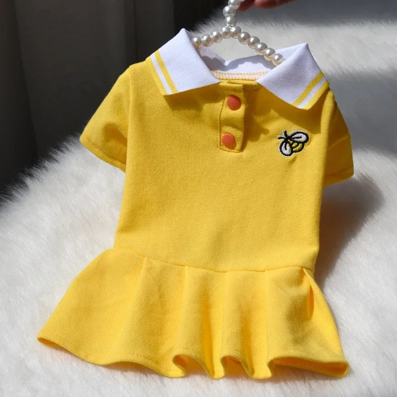 Cute Cotton Dog Dress