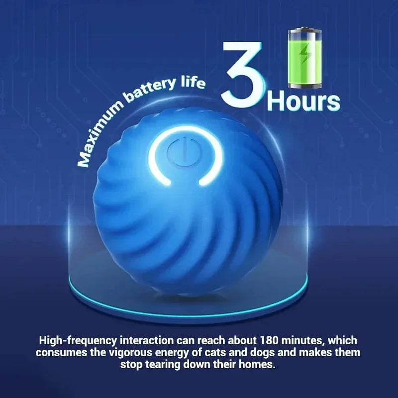 Smart Dog Toy Ball Electronic Interactive Pet Toy Moving Ball USB Automatic Moving Bouncing for Puppy Birthday Gift Cat Products