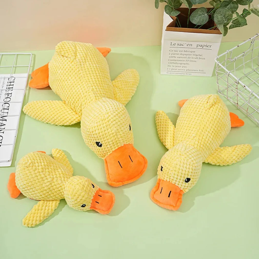 Plush Duck Dog Toy