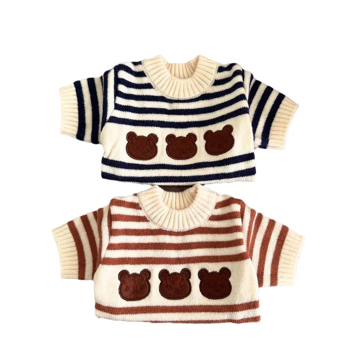Pet Spring and Autumn Striped Sweater Warm Pet Knitted Sweater Autumn Winter Thickened Small Medium sized Dog Cat Teddy Coat