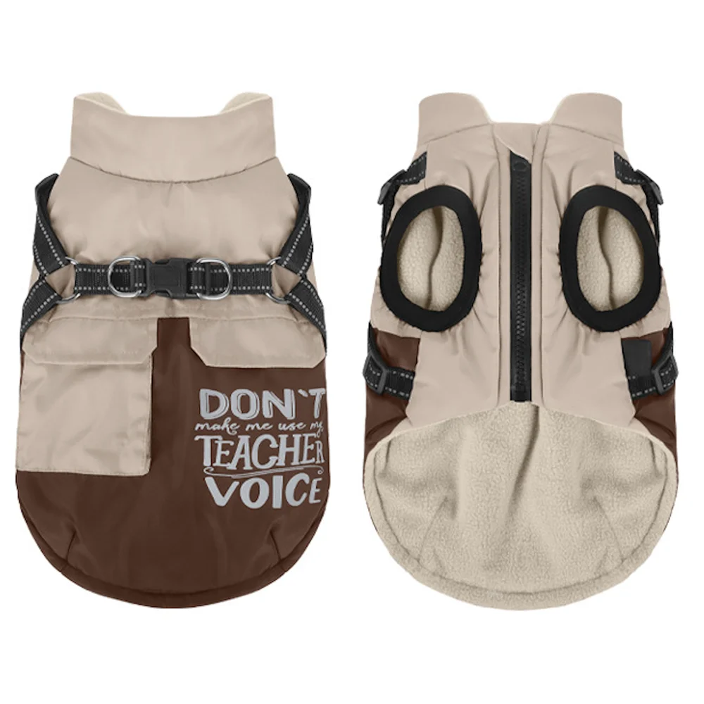 New Pet Dog Winter Warm Coat Vest with Pocket Reflective Puppy Vest Harness Jacket Autumn Winter Clothing For Dogs Cats Clothes