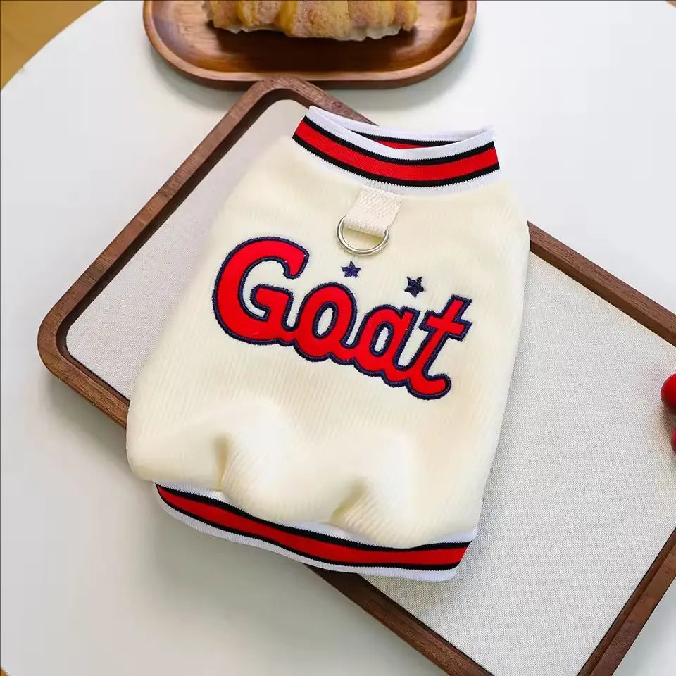 Dog Cat Pet Clothes Sports Jersey Cute Traction Vest Comfortable Warm Going Out Clothing