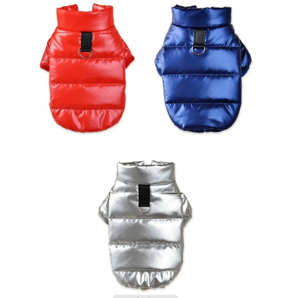 Windproof Leather Puppy Coat