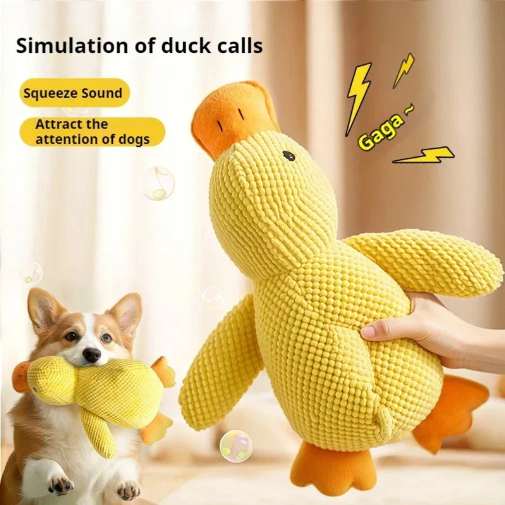 Plush Duck Dog Toy